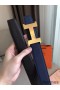 Hermes Constance Belt Buckle & Blue Epsom 38 MM Strap
