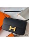 Hermes Constance Elan Handmade Bag In Black Epsom Calfskin