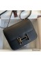 Hermes Constance Enamel 18 Handmade Bag In Black Swift Calfskin