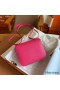 Hermes Constance Enamel 18 Handmade Bag In Rose Mexico Epsom Calfskin