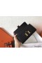 Hermes Constance Long Wallet In Black Epsom Leather