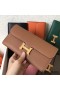 Hermes Constance Long Wallet In Gold Epsom Leather