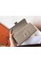 Hermes Constance Long Wallet In Grey Epsom Leather