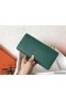 Hermes Constance Long Wallet In Malachite Epsom Leather