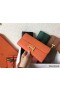 Hermes Constance Long Wallet In Orange Epsom Leather