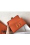 Hermes Constance Long Wallet In Orange Epsom Leather