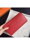 Hermes Constance Long Wallet In Red Epsom Leather