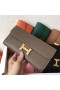 Hermes Constance Long Wallet In Taupe Epsom Leather