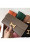 Hermes Constance Long Wallet In Taupe Epsom Leather
