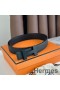 Hermes Constance Reversible Belt 32MM in Epsom Leather with Black Buckle