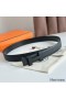 Hermes Constance Reversible Belt 38MM in Clemence Leather with Black Buckle