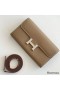 Hermes Constance To Go Wallet in Taupe Epsom Calfskin