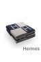 Hermes Dark Blue Avalon Throw Blanket