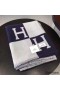 Hermes Dark Blue Avalon Throw Blanket