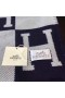 Hermes Dark Blue Avalon Throw Blanket