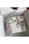 Hermes Diamond Birkin 25cm In Himalaya Niloticus Crocodile Skin
