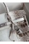Hermes Diamond Birkin 25cm In Himalaya Niloticus Crocodile Skin