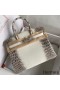 Hermes Diamond Birkin 30cm Bag In Himalaya Niloticus Crocodile Skin