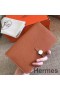Hermes Dogon Duo Wallet In Gold Clemence Leather