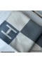 Hermes Ecru Gris Avalon Vibration Throw Blanket