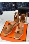Hermes Elda Espadrilles in Brown Leather