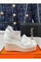 Hermes Elda Espadrilles in White Leather