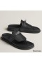 Hermes Empire Sandals in Black Calfskin