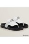 Hermes Empire Sandals in White Calfskin