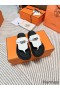 Hermes Empire Sandals in White Calfskin