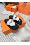 Hermes Empire Sandals in White Calfskin