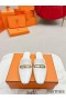 Hermes Esmee Mules in White Calfskin
