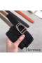 Hermes Etrier Buckle Belt & Black Clemence 32 MM Strap