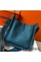 Hermes Evelyne III 29 PM Bag In Blue Jean Clemence Leather