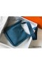 Hermes Evelyne III 29 PM Bag In Blue Jean Clemence Leather