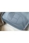 Hermes Evelyne III 29 PM Bag In Blue Lin Clemence Leather