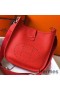 Hermes Evelyne III 29 PM Bag In Red Clemence Leather