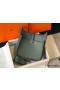 Hermes Evelyne III 29 PM Bag In Vert Amande Clemence Leather