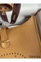 Hermes Evelyne III PM 29 Handmade Bag in Biscuit Clemence Leather