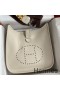 Hermes Evelyne III PM 29 Handmade Bag in Craie Clemence Leather