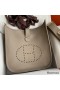 Hermes Evelyne III PM 29 Handmade Bag in Gris Asphalt Clemence Leather