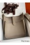 Hermes Evelyne III PM 29 Handmade Bag in Gris Asphalt Clemence Leather