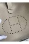Hermes Evelyne III PM 29 Handmade Bag in Gris Asphalt Clemence Leather