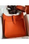 Hermes Evelyne III PM 29 Handmade Bag in Orange Clemence Leather
