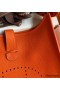 Hermes Evelyne III PM 29 Handmade Bag in Orange Clemence Leather