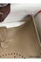 Hermes Evelyne III PM 29 Handmade Bag in Taupe Clemence Leather