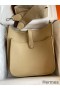 Hermes Evelyne III PM 29 Handmade Bag in Trench Clemence Leather