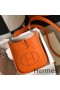 Hermes Evelyne III TPM Bag In Orange Clemence Leather