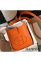 Hermes Evelyne III TPM Bag In Orange Clemence Leather