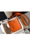 Hermes Evelyne III TPM Bag In Orange Clemence Leather