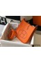 Hermes Evelyne III TPM Bag In Orange Clemence Leather